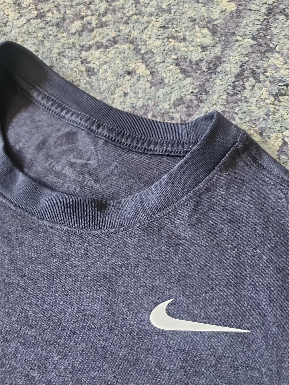 Nike Short Sleeve Navy Blue Dri Fit T Shirt